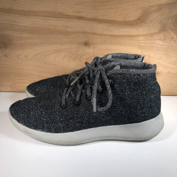Allbirds Mens 10 Wool Runner Up Mizzles Heather Gray High Top Sneakers Merino - Picture 4 of 9
